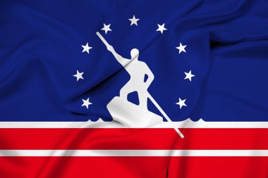 Richmond, Virginia bayrağı sallayarak