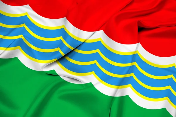 Bandeira ondulante de Tiraspol — Fotografia de Stock
