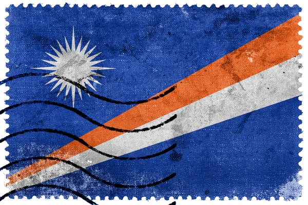 Bandera de las Islas Marshall, sello postal antiguo — Foto de Stock