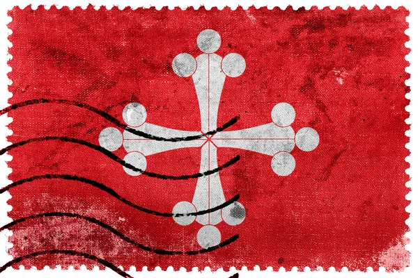 Flag of Pisa, old postage stamp — Stock Photo, Image
