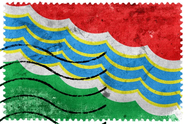 Bandeira de Tiraspol, antigo selo postal — Fotografia de Stock