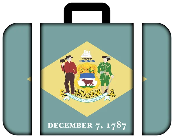 Флаг штата Делавэр. Иконка чехла, концепция путешествия и транспортировки — стоковое фото