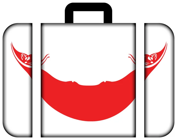 Флаг острова Пасхи. Иконка чехла, концепция путешествия и транспортировки — стоковое фото