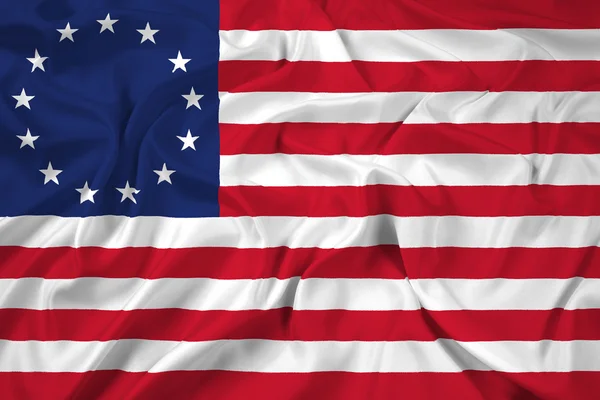 Κουνώντας Betsy Ross σημαία — Φωτογραφία Αρχείου