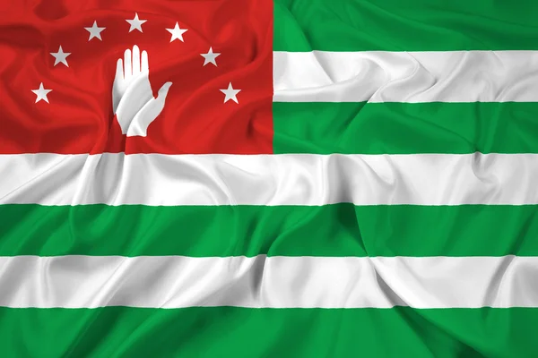 Bandiera sventolante dell'Abcasia — Foto Stock