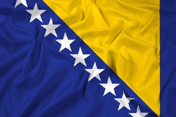 Waving Flag of Bosnia and Herzegovina — Stock Photo, Image