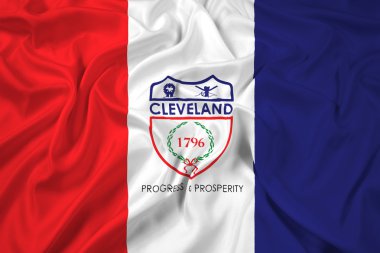 Cleveland, Ohio bayrağı sallayarak