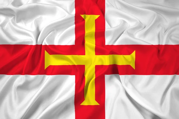 Bandeira acenando de Guernsey — Fotografia de Stock