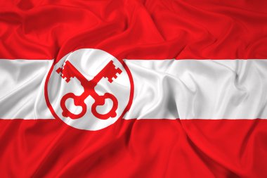 Leiden bayrağı sallayarak