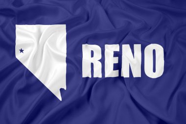Reno, Nevada bayrağı sallayarak