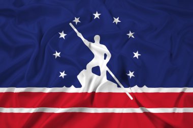 Richmond, Virginia bayrağı sallayarak