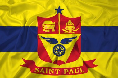 Saint Paul, Minnesota bayrağı sallayarak