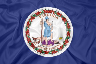 virginia commonwealth bayrağı sallayarak