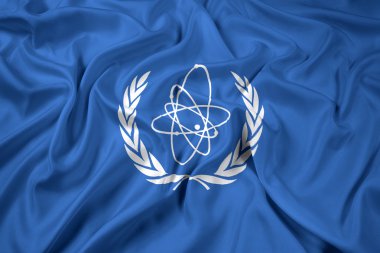 Uluslararası Atom Enerjisi Ajansı (IAEA bayrağı sallayarak)