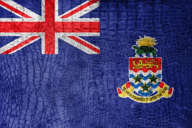 Cayman Adaları, bayrağı bir lüks, şık tuval üzerine