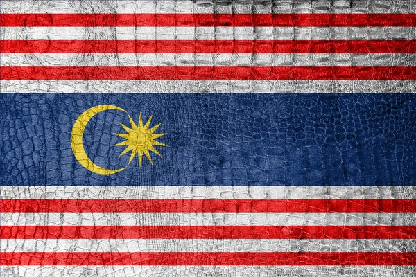 Flagge von Kuala Lumpur, auf einer luxuriösen, modischen Leinwand — Stockfoto