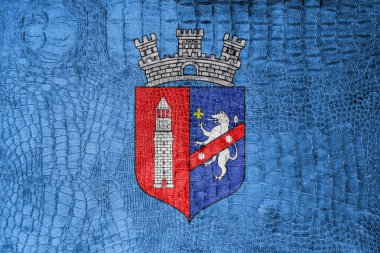 Tiran, bayrağı bir lüks, şık tuval üzerine