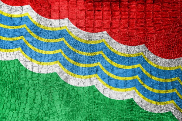 Flaga Tiraspol, na płótnie luksusowe, modne — Zdjęcie stockowe