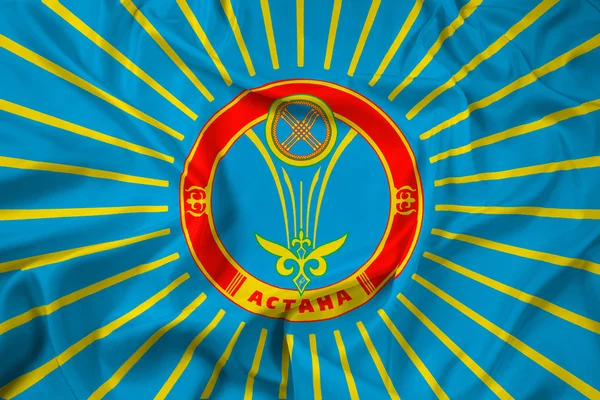 Drapeau ondulé d'Astana — Photo