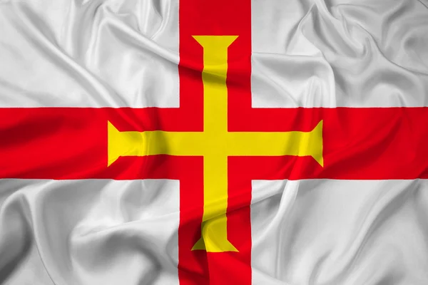 Bandeira acenando de Guernsey — Fotografia de Stock