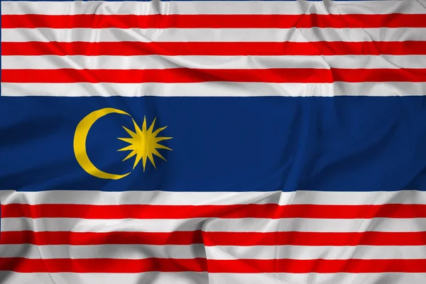 Flagge von Kuala Lumpur schwenkend — Stockfoto