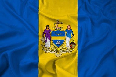 Philadelphia, Pennsylvania bayrağı sallayarak