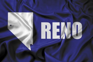 Reno, Nevada bayrağı sallayarak