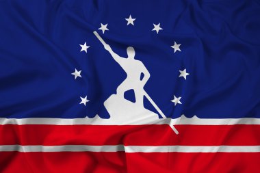 Richmond, Virginia bayrağı sallayarak