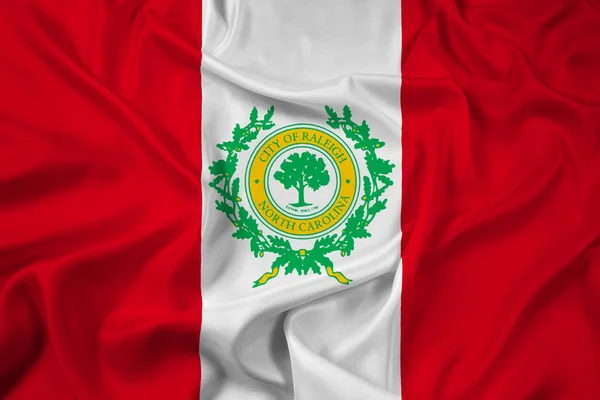 Bandeira ondulante de Raleigh, Carolina do Norte — Fotografia de Stock