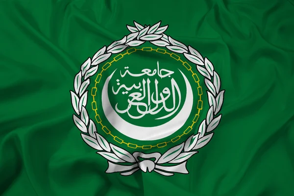 Bandiera sventolante della Lega Araba — Foto Stock
