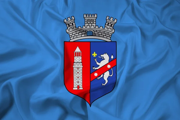 Integetett zászló-Tirana — Stock Fotó