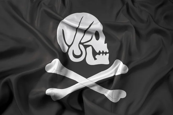 Acenando Henry cada bandeira pirata — Fotografia de Stock