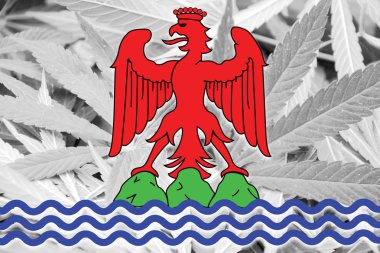 Esrar arka plan üzerinde Nice, bayrak