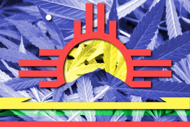 Bayrak Roswell, New Mexico, esrar arka plan üzerinde