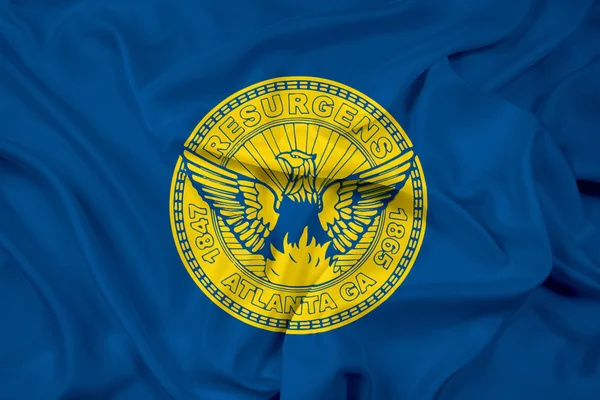 Zwaaien vlag van Atlanta, Georgia — Stockfoto