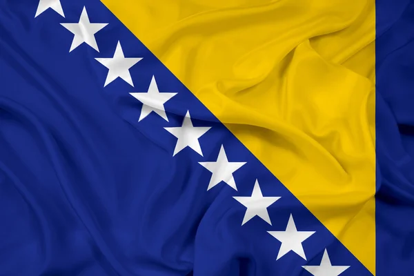 Waving Flag of Bosnia and Herzegovina — Stock Photo, Image