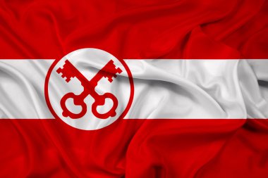 Leiden bayrağı sallayarak