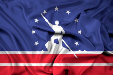 Richmond, Virginia bayrağı sallayarak