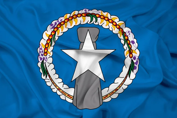 北马里亚纳群岛那飘扬的旗帜 — 图库照片