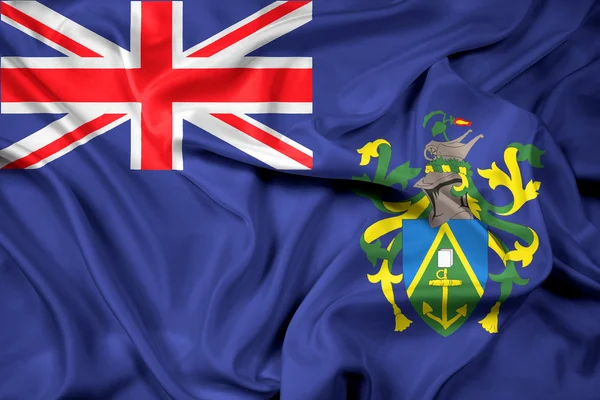 Bandera ondeante de las Islas Pitcairn — Foto de Stock