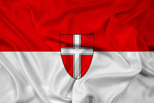 Macha flagą Wiedeńska — Zdjęcie stockowe