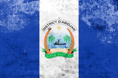 Bayrak, Abican, Fildişi Sahili, bir vintage ile ve eski bak