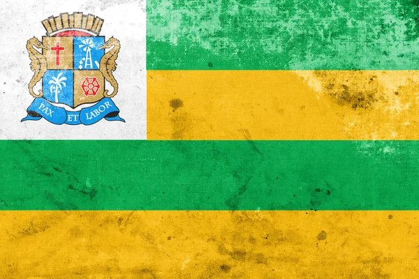 Bandera de Aracaju, Sergipe, Brasil, con un aspecto vintage y antiguo — Foto de Stock