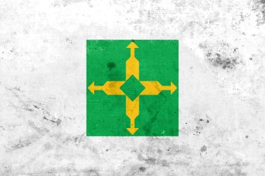 Distrito Federal, Brezilya, vintage ve eski bir görünüm ile bayrağı