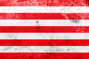 Estergon, Macaristan, bayrağı vintage ve eski bir görünüm ile