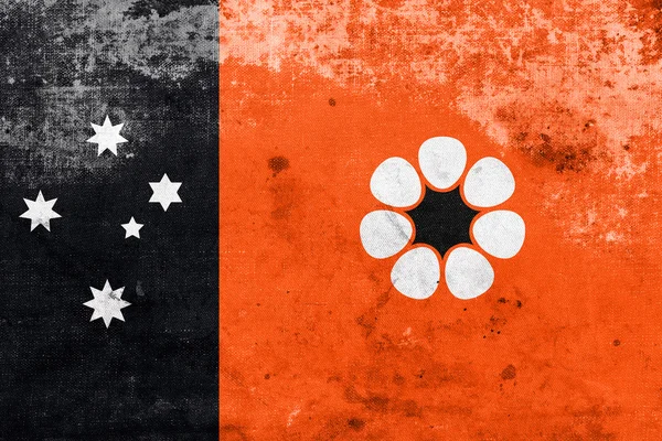 Vintage ve eski bir görünüm ile Northern Territory, Avustralya, bayrak