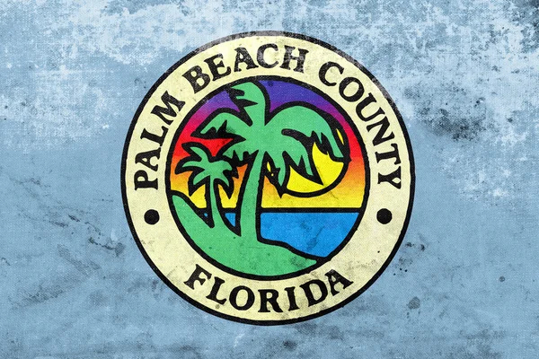 Bandiera della Contea di Palm Beach, Florida, USA — Foto Stock