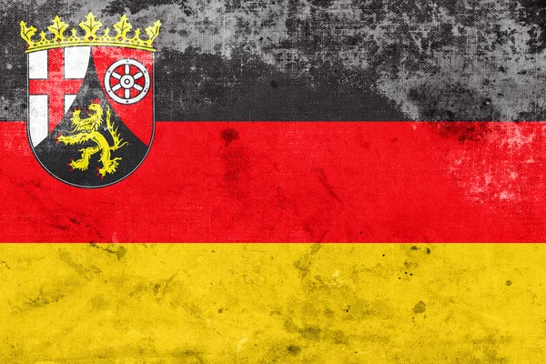 Flag of Rhineland-Palatinate, Germany — Stock Photo, Image