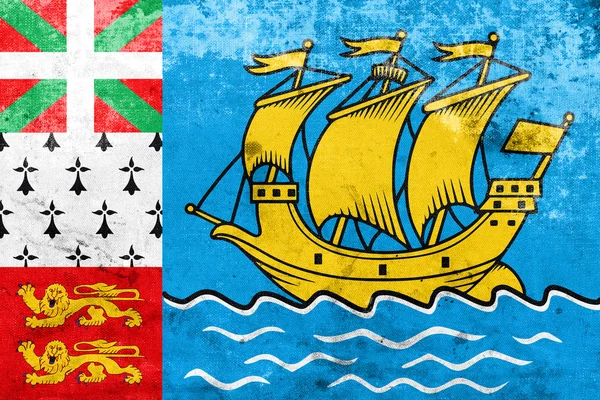 Bandeira de Saint Pierre and Miquelon (não oficial ) — Fotografia de Stock