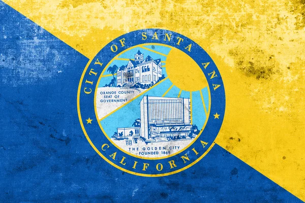 Flaga z Santa Ana, Kalifornia, Usa, z rocznika i stary wygląd — Zdjęcie stockowe